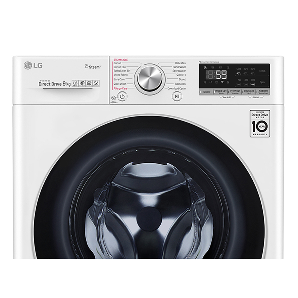 Lg Wv71409w Front Load 9kg Washing Machine W Steam At Appliance