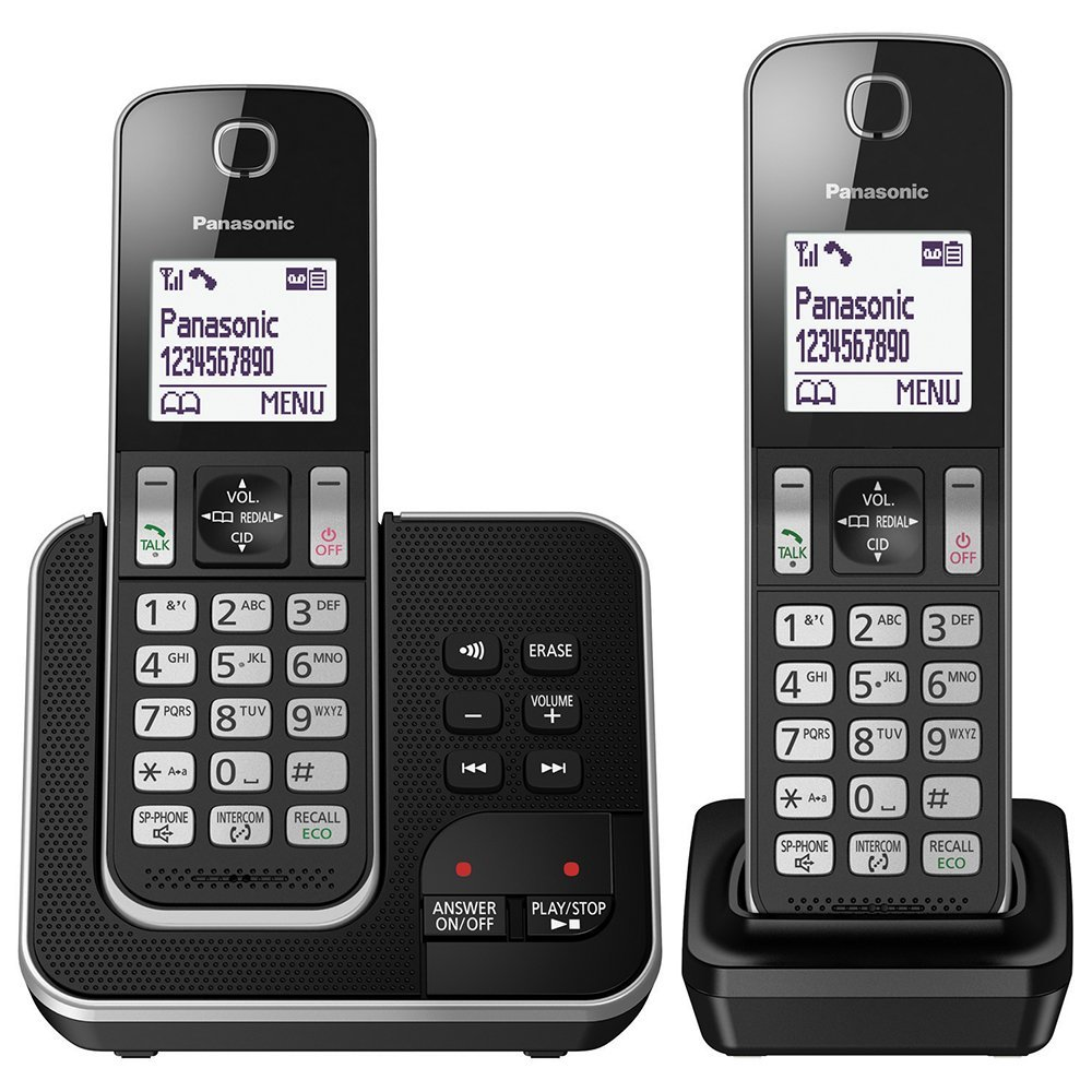Panasonic KX-TGD322ALB Twin Cordless Phone System with Answering