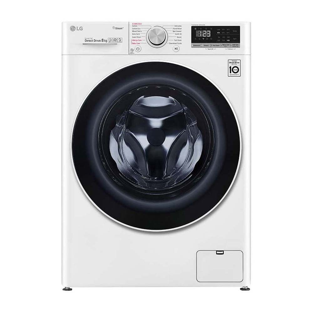 Lg Wv51408w 8kg Front Load Washing Machine With Steam At