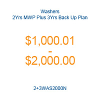 Washers - 2Yrs MWP Plus 3Yrs Back Up Plan