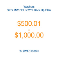 Washers - 3Yrs MWP Plus 2Yrs Back Up Plan