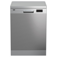 Beko BDF1410X Stainless Steel 14-place Settings Freestanding Dishwasher