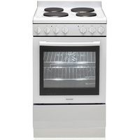 Euromaid EFF54W Electric Single Cavity Oven + Solid Cooktop