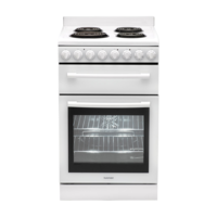 Euromaid F54RW White Electric Oven with Coil Cooktop