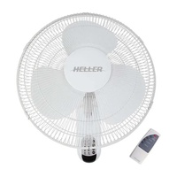 Heller HWF40R White 40cm Wall Fan w/ Remote
