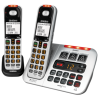 Uniden SSE45+1 Visual and Hearing Impaired Two Handset Cordless Phone System