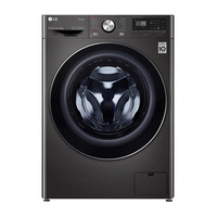 LG WV91409B Black Steel 9kg Front Load Washing Machine w/ Steam+