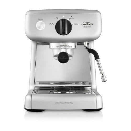Sunbeam EM4300S Mini Barista Silver Espresso Coffee Machine