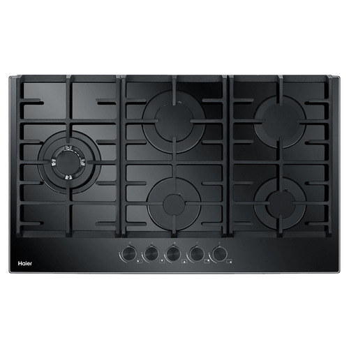 Haier HCG905WFCG3 90cm Gas on Glass Cooktop with 5 Zones