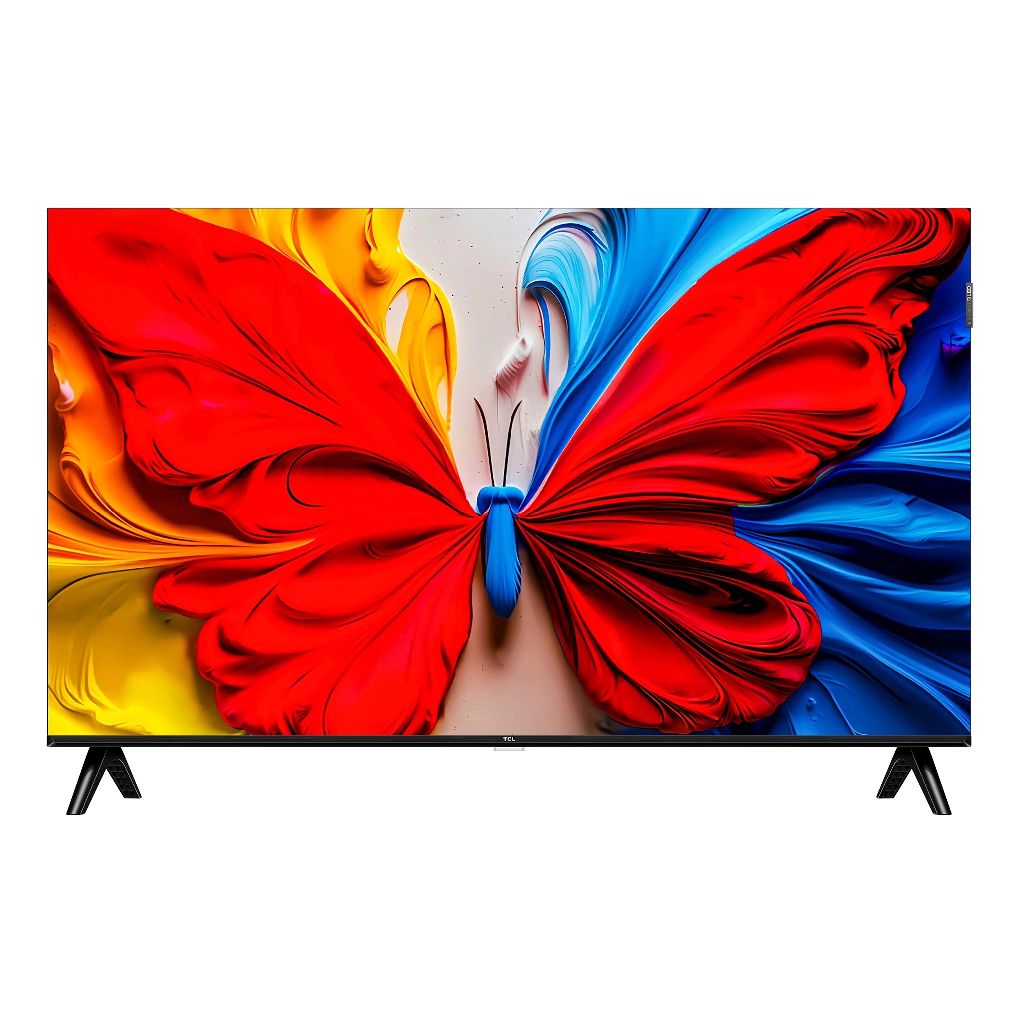 TCL 32 Inch S5K Full HD QLED Google TV 32S5K, Front View Screen On