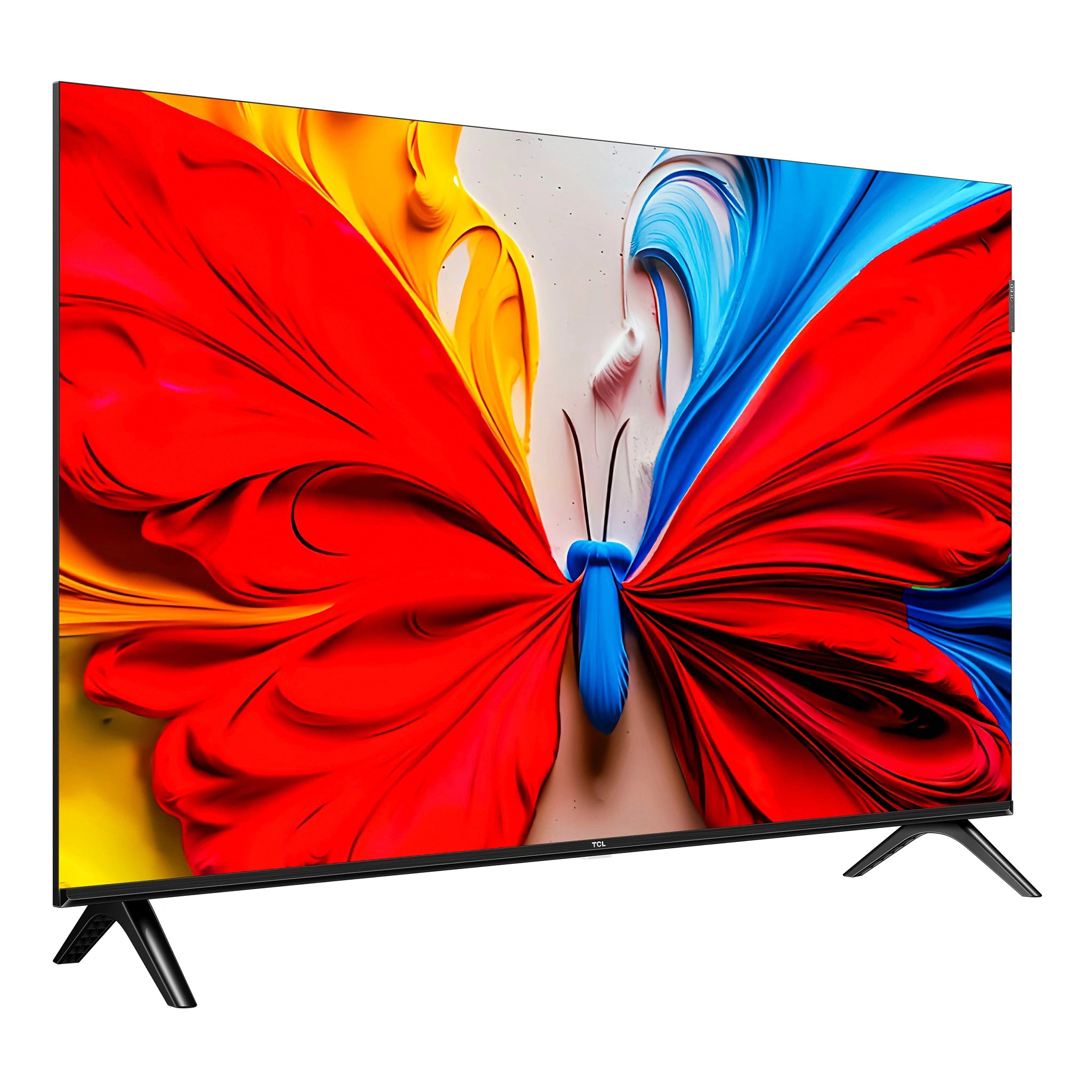 TCL 40 Inch S5K Full HD QLED Android TV 40S5K, Left View Screen On