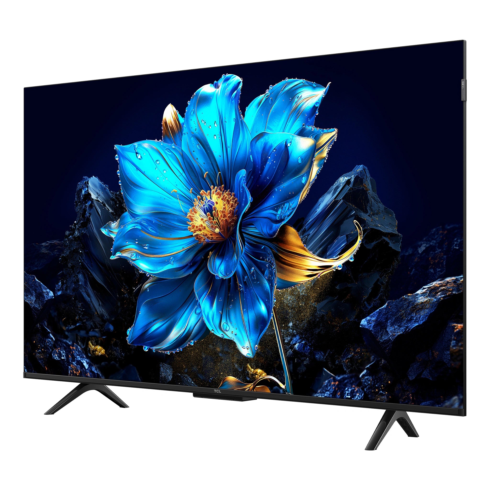 TCL 43 Inch P7K Full HD QLED Android TV 43P7K, Right View Screen On