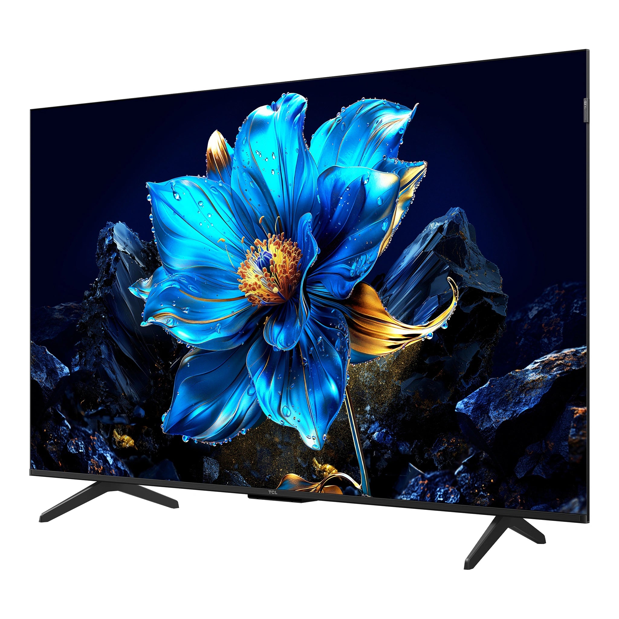 TCL 50 Inch P7K Full HD QLED Android TV 50P7K, Right View Screen On