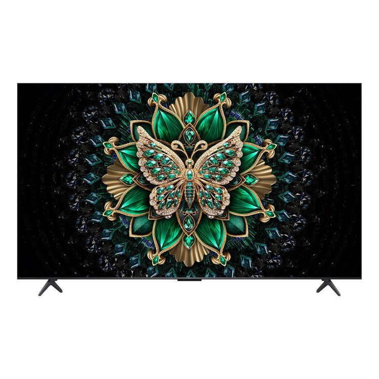 TCL 55 Inch C6K Premium QD-Mini LED TV 55C6K, Front View Screen On