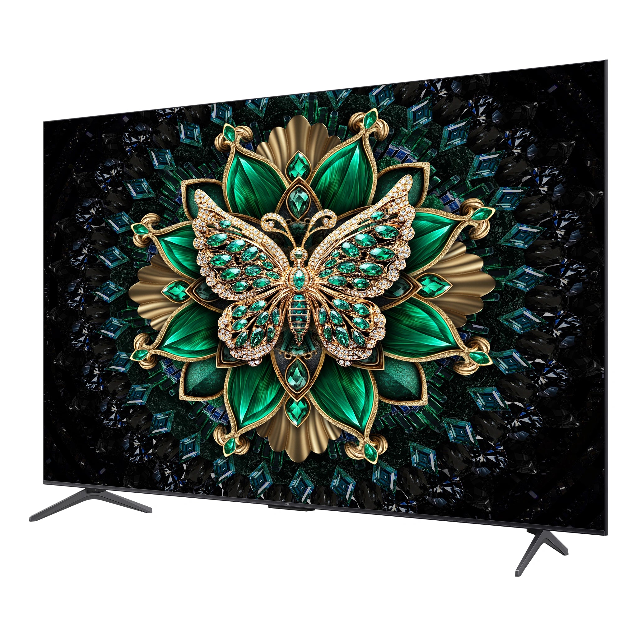 TCL 55 Inch C6K Premium QD-Mini LED TV 55C6K, Right View Screen On