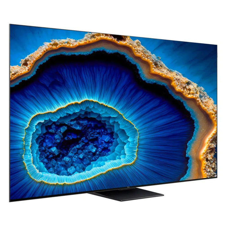 TCL 85C755 85 Inch QD-Mini LED 4K Google TV, Front right view