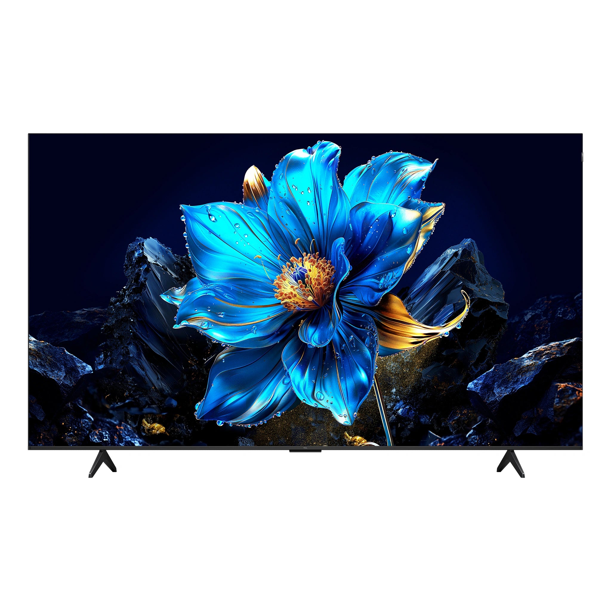 TCL 85 Inch P7K Full HD QLED Android TV 85P7K, Front View Screen On