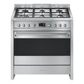Smeg 90 x 60cm Oven with Freestanding Gas Cooker A11XPY-9, Front View