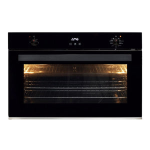 Artusi 90cm Electric Built-In Oven Black AO960B, Front View