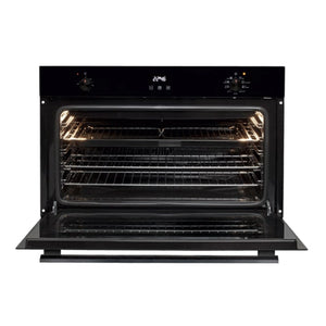Artusi 90cm Electric Built-In Oven Black AO960B, Front View With Door Open