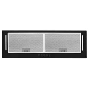 Artusi 90cm Concealed Undermount Rangehood – Black AUM90B, Front Double View