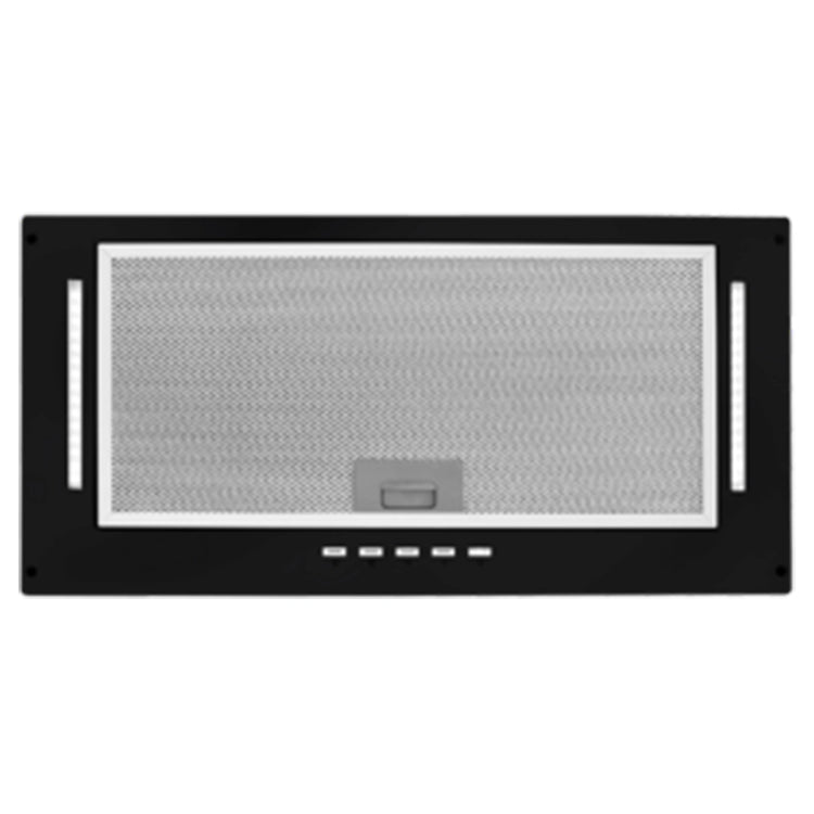 Artusi 90cm Concealed Undermount Rangehood – Black AUM90B, Front View