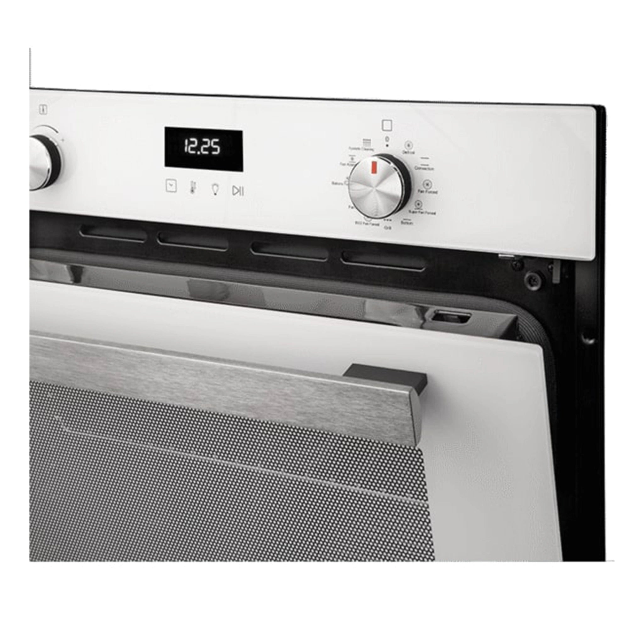 Artusi 60cm Black Glass Pyrolytic Oven CAO610BP, Control Panel View