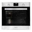 Artusi 60cm Black Glass Pyrolytic Oven CAO610BP, Front View