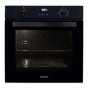 Artusi 60cm Black Glass Pyrolytic Oven CAO610BP, Front View 2