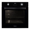 Artusi 60cm Black Glass Pyrolytic Oven CAO610BP, Front View 4