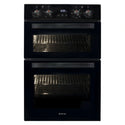 Artusi 60 cm Electric Built-In Double Oven – Black CAO888B, Front View