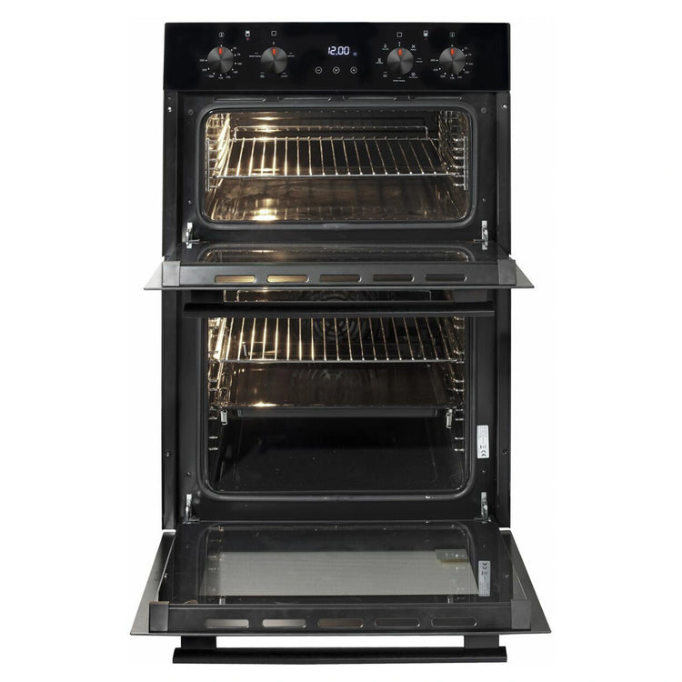 Artusi 60 cm Electric Built-In Double Oven – Black CAO888B, Open View