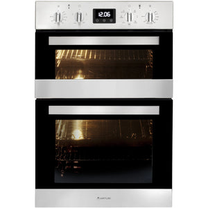 Artusi 60 cm Electric Built-in Double Oven – Stainless Steel CAO888X1, Front View