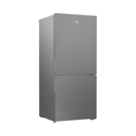 Beko BBM505X 505L Bottom Mount Fridge, Front right view