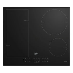 Beko Induction 60cm Built-In Cooktop with Indy Flex Zone BCT600IG, Front View