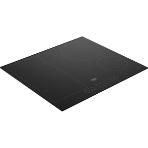 Beko Induction 60cm Built-In Cooktop with Indy Flex Zone BCT600IG, Left View