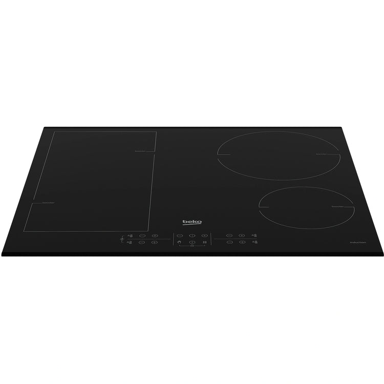 Beko Induction 60cm Built-In Cooktop with Indy Flex Zone BCT600IG, Top View