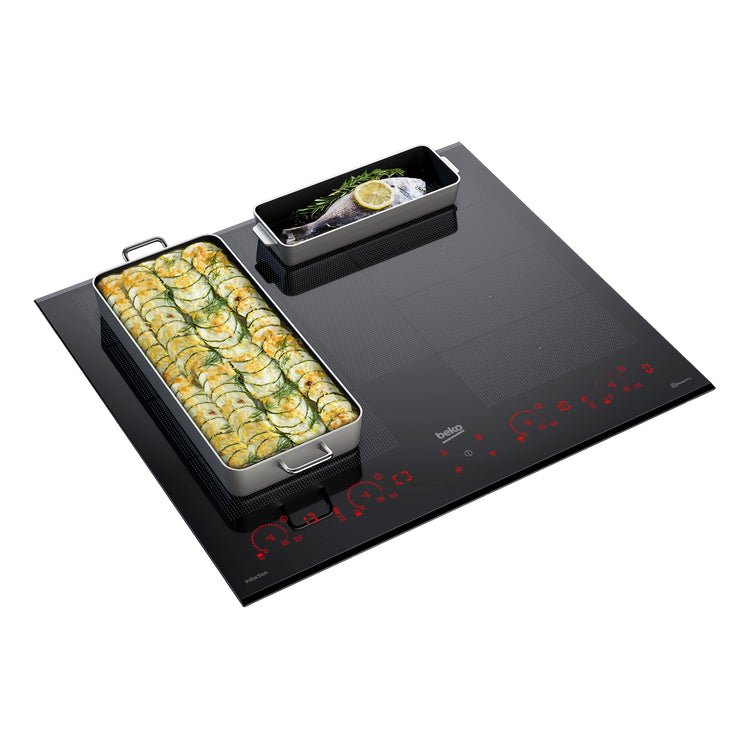 Beko Built-In Cooktop Induction 60cm BCT604IG, Cooking Hob Indyflex Feature