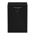 Beko BDFB1430B 14 Place Freestanding Dishwasher Black, Front view