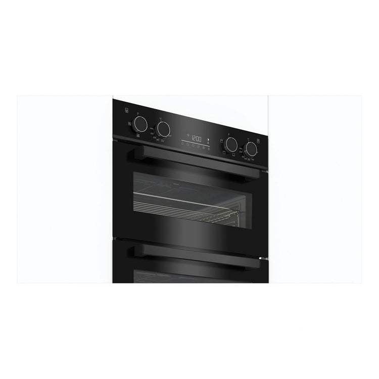 Beko 60 cm Double, 81 L Stainless Steel Built-In Oven BBO6811DDX, Lifestyle View
