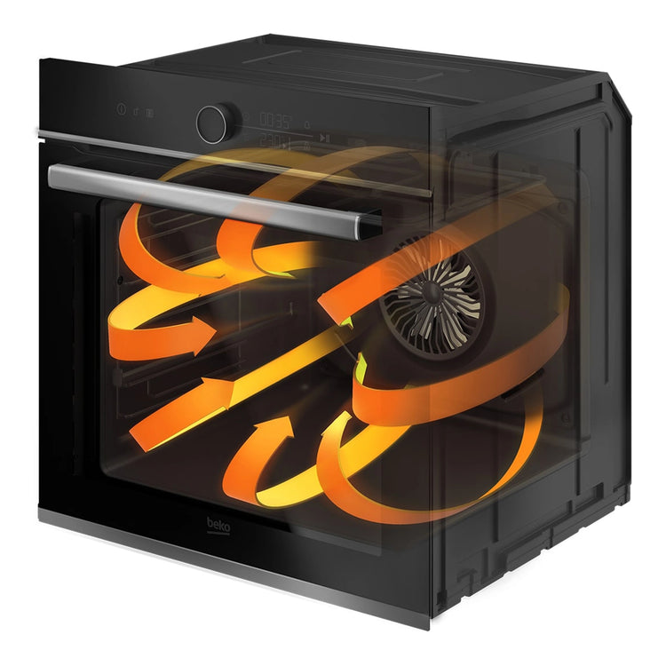 Beko 60cm Built-In Oven BBO6850MDX, Cooking Aeroperfect Feature Visual 2