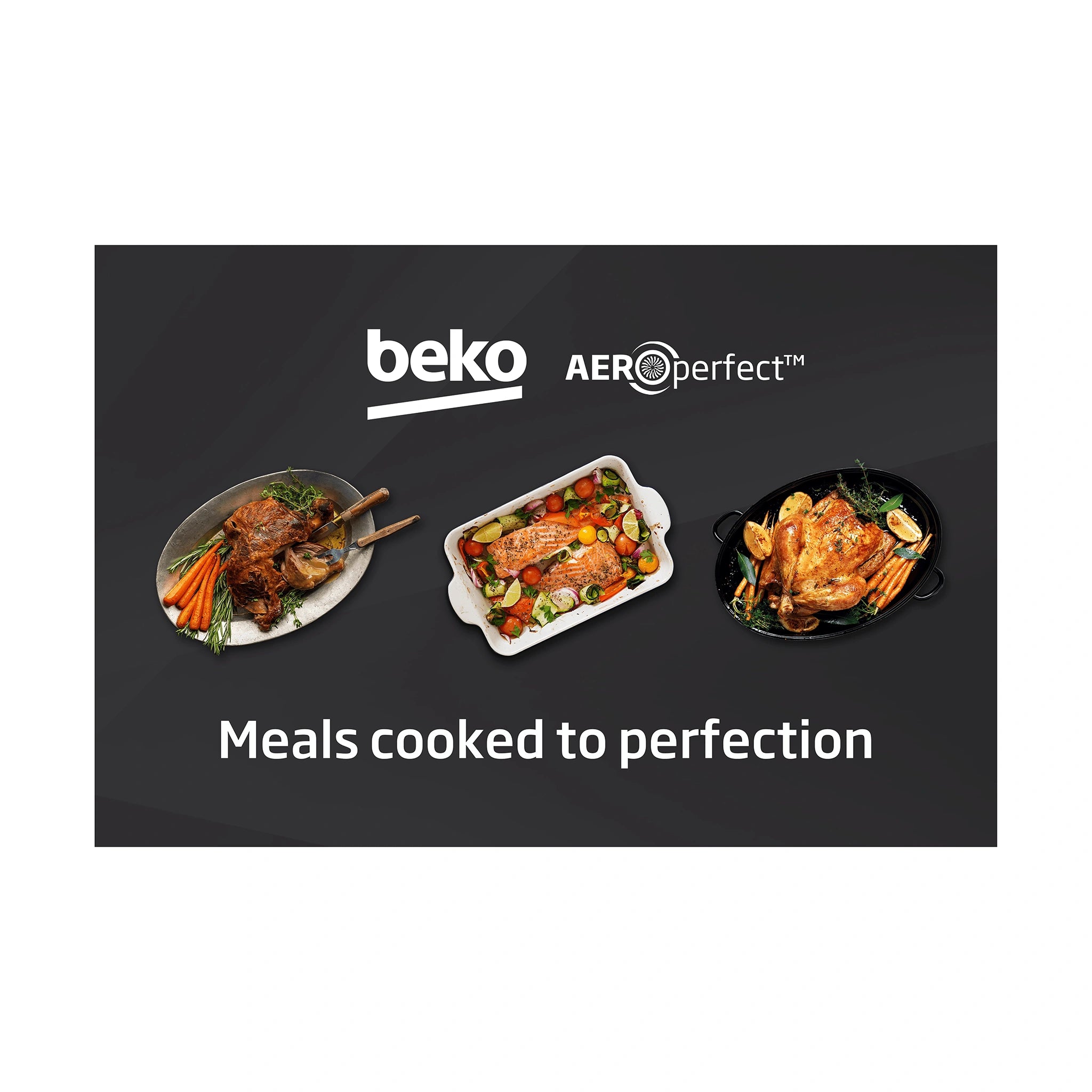 Beko 60cm Built-In Oven BBO6850MDX, Cooking Aeroperfect Inner Door POSM