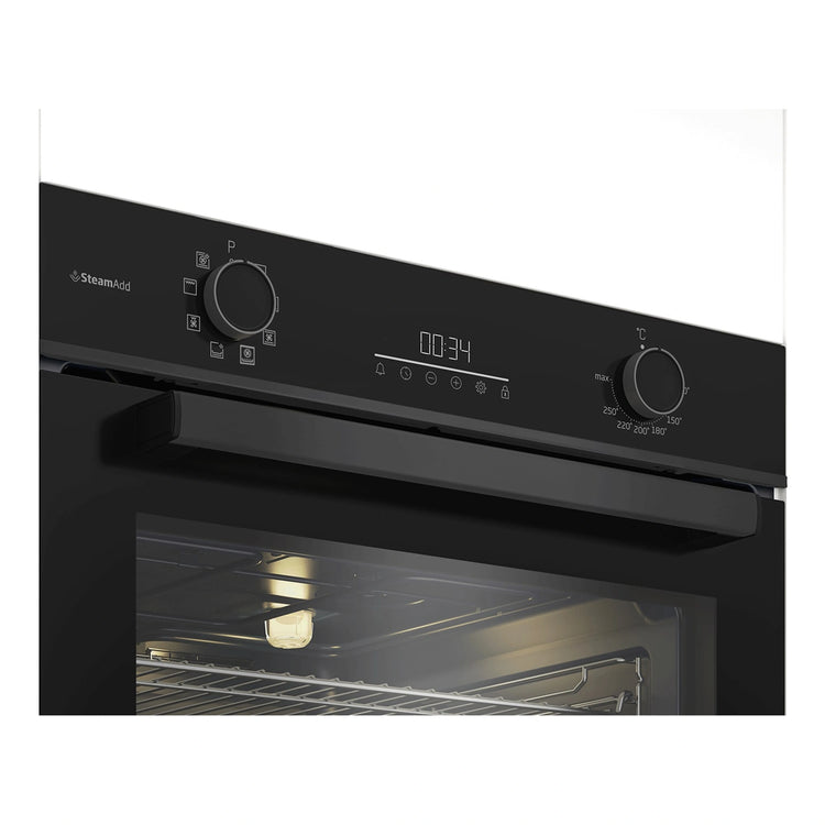 Beko 60cm Multifunction Oven with SteamAdd and Airfry BBO6851MDX, Control Panel View 2