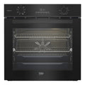 Beko 60cm Multifunction Oven with SteamAdd and Airfry BBO6851MDX, Front View