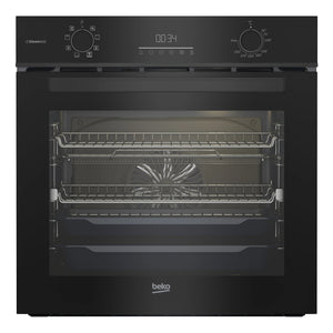 Beko 60cm Multifunction Oven with SteamAdd and Airfry BBO6851MDX, Front View