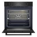 Beko 60cm Multifunction Oven with SteamAdd and Airfry BBO6851MDX, Front View With Door Open