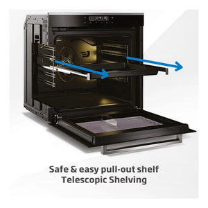 Beko Aero Perfect Built-In Oven 60cm with Air Fry, Steam Add & Pyrolytic Cleaning BBO6851PDX1, Feature 6