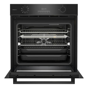 Beko Aero Perfect Built-In Oven 60cm with Air Fry, Steam Add & Pyrolytic Cleaning BBO6851PDX1, Front View With Door Open
