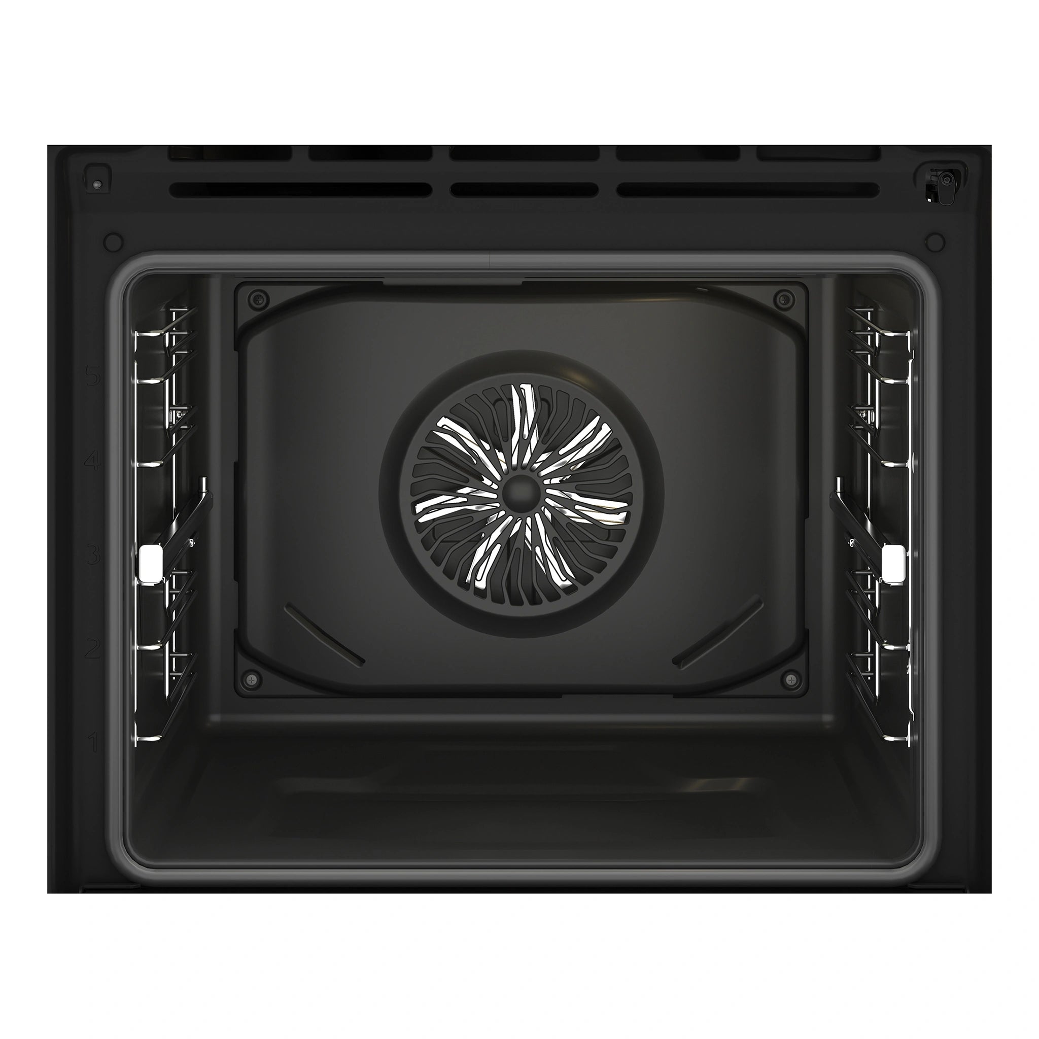 Beko Aero Perfect Built-In Oven 60cm with Air Fry, Steam Add & Pyrolytic Cleaning BBO6851PDX1, Inside View