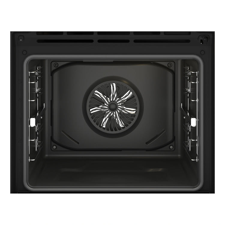 Beko Aero Perfect Built-In Oven 60cm with Air Fry, Steam Add & Pyrolytic Cleaning BBO6851PDX1, Inside View
